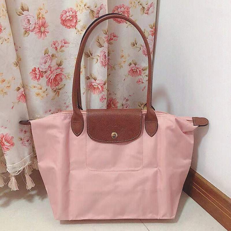 พร้อมสต็อกต้นฉบับและแท้ 100% Longchamp Le Pliage 1899/2605/089 กระเป๋าสะพายไหล่ขนาดใหญ่ของผู้หญิงกระเป๋า Messenger กระเป๋าถือขนาดกลาง Dumpling Bag Tote Bag Organizer Bag