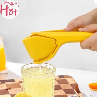 Ge Lemon Squeezer ความพยายามมือ Citrus กดพลาสติกเกรดอาหารคู่มือ Juicer Squeezer สําหรับ Lemon Lime Cirtus สีส้มสแควร์