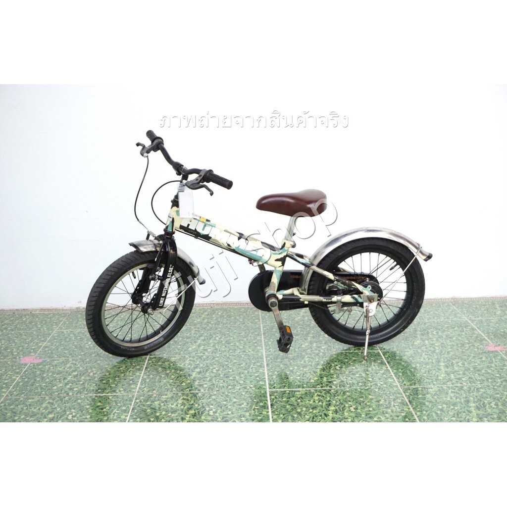 จักรยานเด็กญี่ปุ่น - ล้อ 16 นิ้ว - ไม่มีเกียร์ - Hummer - สีเขียว [จักรยานมือสอง]
