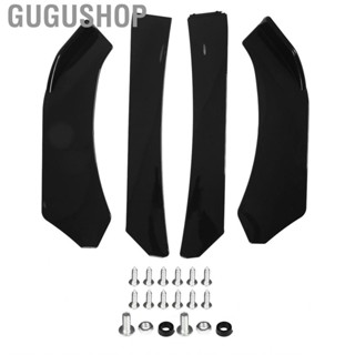 Gugushop Vehicle Front Bumper Chin Spoiler Strong Adhesion Flexible Car Font Lip  Lasting Serving Increase Horsepower