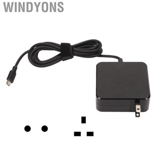 Windyons 65W USB C  Power Adapter Portable Lightweight  for Home Travel Office 100‑240V new