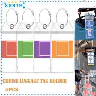 Susth ป้ายแท็ก PVC กันน้ํา ทนทาน สําหรับติดกระเป๋าเดินทาง