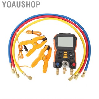 Yoaushop HVAC Digital Manifold Gauge High Accuracy 2 In 1 Meter For Air