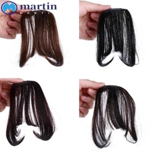 Martin กิ๊บติดผมหน้าม้าสังเคราะห์ สีน้ําตาล สีดํา ทนความร้อน สําหรับผู้หญิง