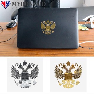 Myronghd สติกเกอร์โลหะนิกเกิล สีทอง และสีเงิน สําหรับติดตกแต่งรถยนต์