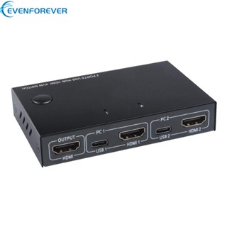 Ev KVM ฮับสวิตช์แยก PC 10Gbps USB