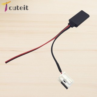 Tcuteit อะแดปเตอร์สายวิทยุสเตอริโอ บลูทูธ 5-12V 12 Pins สําหรับ BMW E60 2004-2010