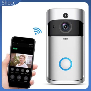 Shocc V5 ออดประตูอัจฉริยะไร้สาย HD WiFi PIR ตรวจจับมนุษย์ กันขโมย