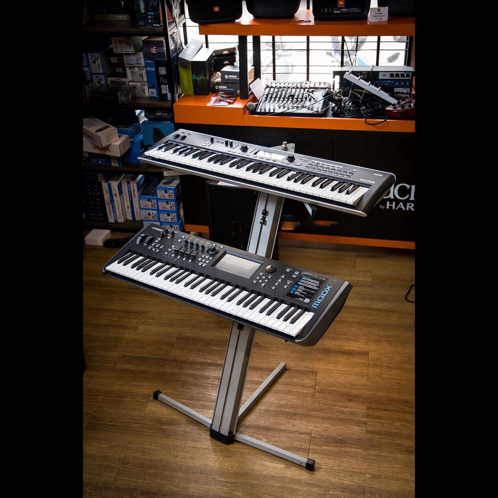 Alctron® KS100 2-Tier Keyboard Stand ขาตั้งคีย์บอร์ด 2 ชั้น ฐานกาง 3 ขา  รองรับความกว้างไม่เกิน 38 ซม. รับน้ำหนักสูงสุด - รูปที่ 3