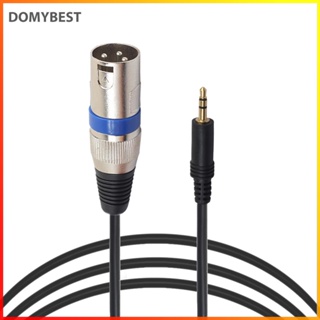 ❤ Domybest สายเคเบิลเสียงสเตอริโอ 3.5 มม. 3 เมตร 9.84 ฟุต เป็น 3 Pin XLR ตัวผู้ #H1