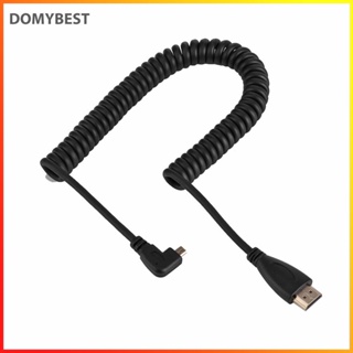 ❤ Domybest @ สายเคเบิล Micro HDMI มุมขวา 90 องศา สําหรับ Telescop