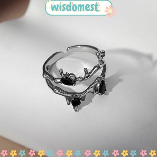 WISDOMEST เครื่องประดับ พลอยเทียม สามารถปรับได้ เหมาะกับของขวัญ สําหรับผู้หญิง