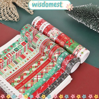 WISDOMEST เทปวาชิ คุณภาพสูง สําหรับตกแต่งสมุดภาพ DIY 12 ชิ้น ต่อชุด