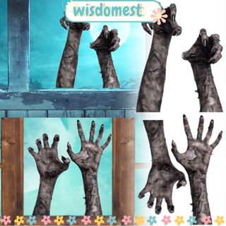 WISDOMEST สติกเกอร์ติดผนัง ลายผีดิบ ผีดิบ ฮาโลวีน ของขวัญ เครื่องประดับ 4 ชิ้น