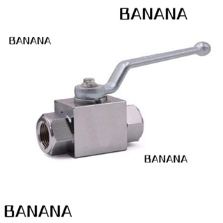 Banana1 วาล์วไฮดรอลิค เหล็กคาร์บอน 1/2 นิ้ว NPT KHB 2 ทาง 7250 PSI ทนทาน