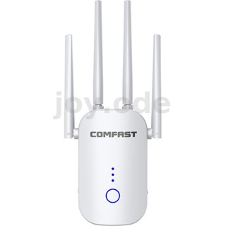 Comfast CF-WR758AC เครื่องทวนสัญญาณ WiFi ไร้สาย 2.4G 5G 1200Mbps พร้อมเสาอากาศอีเธอร์เน็ต 4 เสา