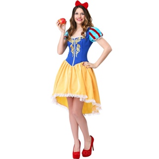 [0709]SZMRP- M-XXL plus Size Adult Lady Snowyprincess Game Uniform Sexy Stage Dress masquerade Role-playing  Fancy dress  Costumes Costume  Stage play  Drama   VMFJ