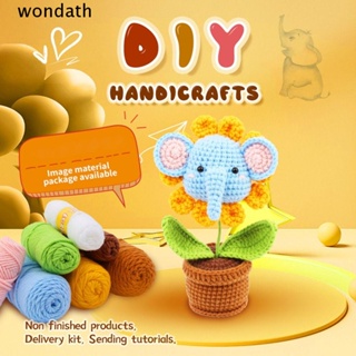 Wonda ชุดอุปกรณ์ถักโครเชต์ แฮนด์เมด หลากสี สําหรับคนรักถักโครเชต์ คริสต์มาส DIY