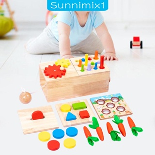 [Sunnimix1] ชุดกล่องไม้ 6 in 1 ของขวัญวันหยุด สําหรับเด็กผู้ชาย ผู้หญิง