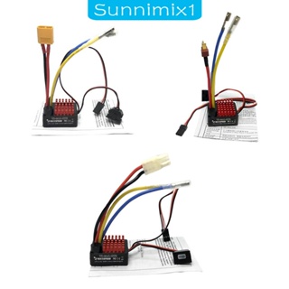 [Sunnimix1] ตัวควบคุมความเร็ว 60A ESC กันน้ํา รองรับมอเตอร์แปรง 540 550 750 6V 2A Bec แบบเปลี่ยน สําหรับรถบังคับ 1/10 DIY