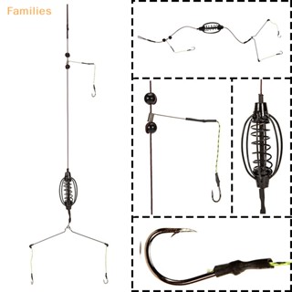 Families&gt; กรงสปริงเหยื่อตกปลา สีดํา สําหรับตกปลาคาร์พ 1 ชิ้น