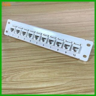 แผงแพทช์ติดผนัง 10 พอร์ต CAT5e 10G รองรับ 1U UTP 19 นิ้ว