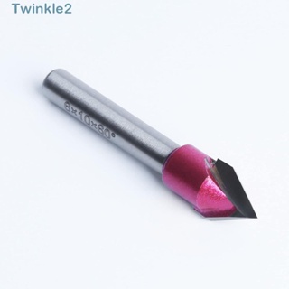 Twinkle ดอกสว่านเราเตอร์ 60 องศา เส้นผ่าศูนย์กลาง 10 มม. ทนทาน สําหรับงานไม้ 6 มม.