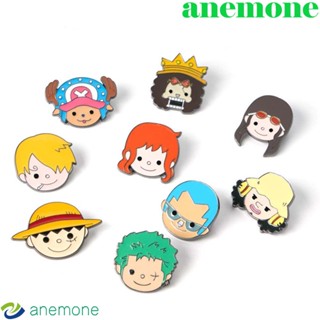 Anemone เข็มกลัด ลายการ์ตูนอนิเมะ Sauron Nami Roland Luffy สร้างสรรค์ สําหรับติดผ้าพันคอ