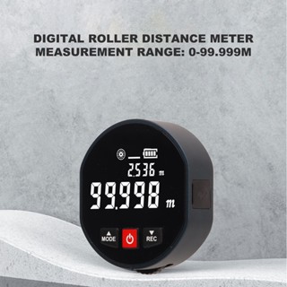 SaTine Shop Handheld Roller Distance Meter High Accuracy Electronic Rangefinder Measuring Gauge 0‑99.999m