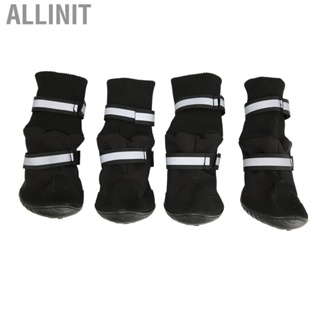 Allinit Puppy Shoes Prevent Slip Dog Boot Adjustable for Medium Dogs Traveling Walking