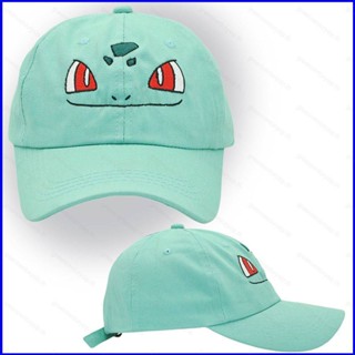 Gp1 หมวกเบสบอล กันแดด กันลม ระบายอากาศ ลายโปเกมอน Bulbasaur น่ารัก อเนกประสงค์ แฟชั่นฤดูร้อน