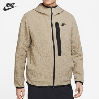 【พร้อมส่ง】ของแท้ 100% NIKE เสื้อแจ็กเก็ต มีฮู้ด มีซิป ทรงหลวม สําหรับผู้ชาย DQ4323