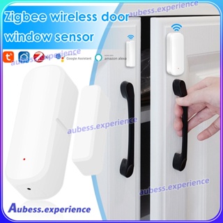 Tuya Zigbee/WiFi เซ็นเซอร์ประตูไร้สาย Magnetic Window ALARM SENSOR APP ควบคุมสำหรับ Smart Home Security ชุด Experth