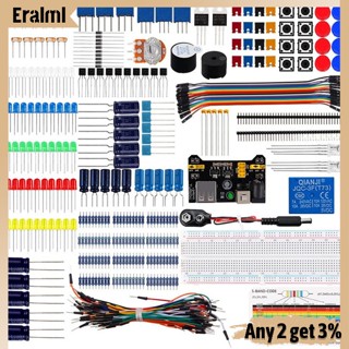 Eralml ชุดสตาร์ทเตอร์เบรดบอร์ด จัมเปอร์ไฟฟ้า Diy สําหรับ Arduino Uno R3