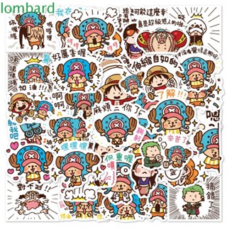 Lombard ONE PIECE สติกเกอร์ กราฟฟิตี้ การ์ตูน ตู้เย็น สมุด กระเป๋าเดินทาง หมวกกันน็อค รถจักรยานยนต์ สติกเกอร์ไดอารี่ อัลบั้ม สติกเกอร์ตกแต่ง