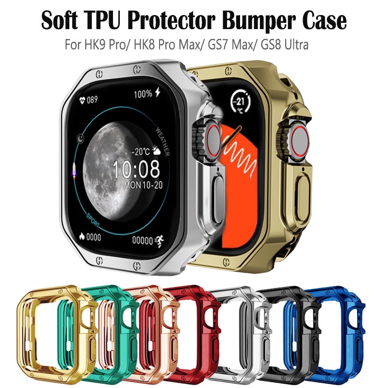 เคส TPU กันชนหน้าจอ 45 มม. 49 มม. อุปกรณ์เสริม สําหรับ Smart Watch HK9 Pro HK8 Pro Max JS9 Pro Max GS8 Ultra GS7 Max