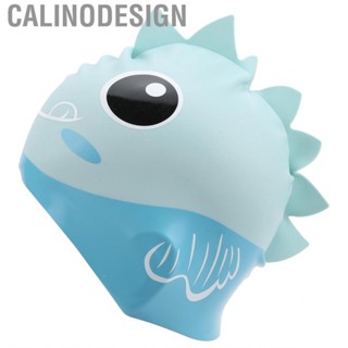 Calinodesign Kids Swim Silicone  Comfy Bathing Swimming Hat With Inside