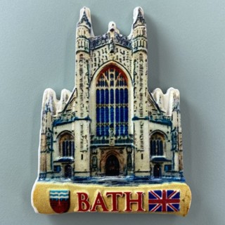 Bath, UK สติกเกอร์แม่เหล็กติดตู้เย็น UK รัสเซีย USA แม่เหล็กติดตู้เย็น ของที่ระลึก ท่องเที่ยว ตกแต่งบ้าน