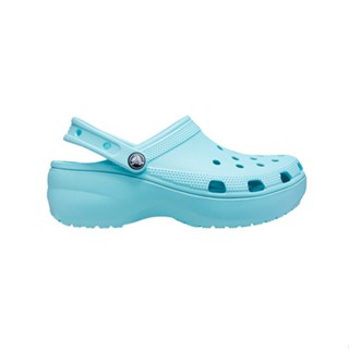 [พร้อมส่ง] Crocs Classic Platform Clog Women Pure Water 206750-4SS