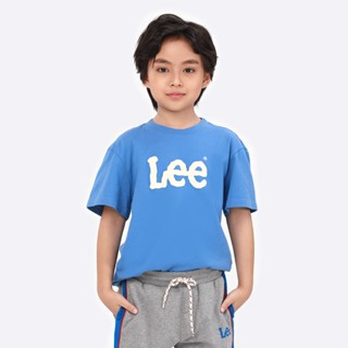 LEE KIDS เสื้อยืดแขนสั้นเด็กผู้ชาย ทรง REGULAR รุ่น LK SC23BTSSC02 สีฟ้า