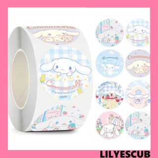 Lilyescub สติกเกอร์ฉลาก ลายการ์ตูนคุโรมิ สําหรับติดตกแต่งสมุดอัลบั้มภาพ DIY