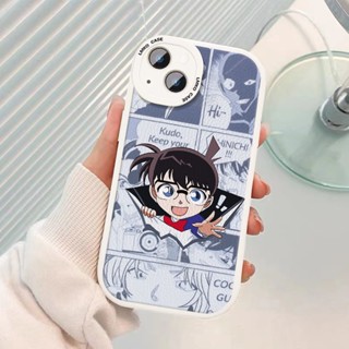 เคสโทรศัพท์มือถือหนังแกะ ซิลิโคนนิ่ม กันกระแทก ลายการ์ตูนยอดนักสืบโคนัน สําหรับ vivo iqoo NEO6 5SE 3 Z1 iqoo Z3I V11I 10 pro