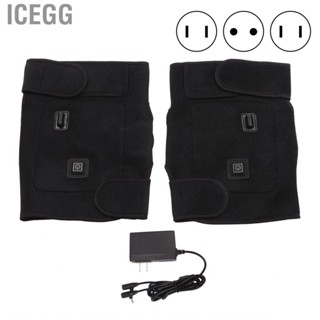 Icegg Heated Knee Brace 3 Temperature Gears Promote Circulation Heating Wrap Pad with Pocket  Device