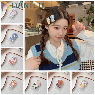 Danilo กิ๊บติดผมอะคริลิค ลายการ์ตูนอุ้งเท้าแมว และเป็ด แฟชั่นสําหรับเด็ก