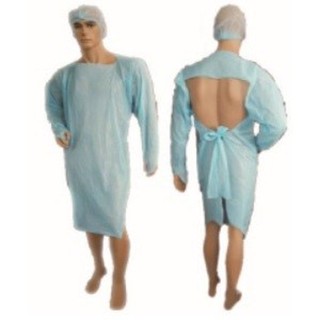 🏥CPE Gown🏥 ชุดพลาสติกคลุมป้องกันเชื้อ ชุดคลุมป้องกันใช้แล้วทิ้ง [10ชิ้น/แพ็ค]