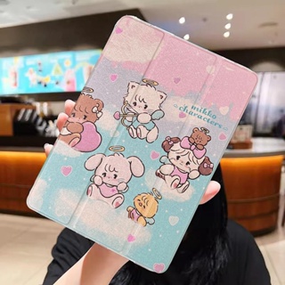 พับได้ เคาไอแพด ลายการ์ตูน เคสใสไอแพด Mikko ไอเเพด 10.2 gen7/8/9 iPad gen10 ipad Pro11 2018-2022 ipad 10.9 Air4/5 mini45