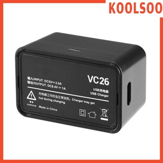 [Koolsoo] Vc26 ที่ชาร์จแบตเตอรี่กล้อง USB Type C อินพุต DC 8.4V ชาร์จไว