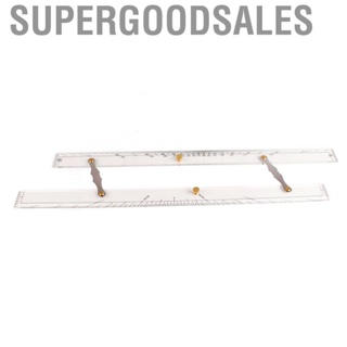 Supergoodsales Parallel Ruler  Marine Accurate Clear Scale Great Transparency Copper Acrylic for Measuring