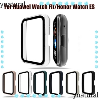 Ynatural เคส PC ป้องกันเต็มรูปแบบ อุปกรณ์เสริม สําหรับ Huawei Watch Fit Honor Watch ES