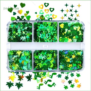 Redd จี้สไลม์ เครื่องประดับแฟชั่น สีแดง สําหรับตกแต่งเล็บ